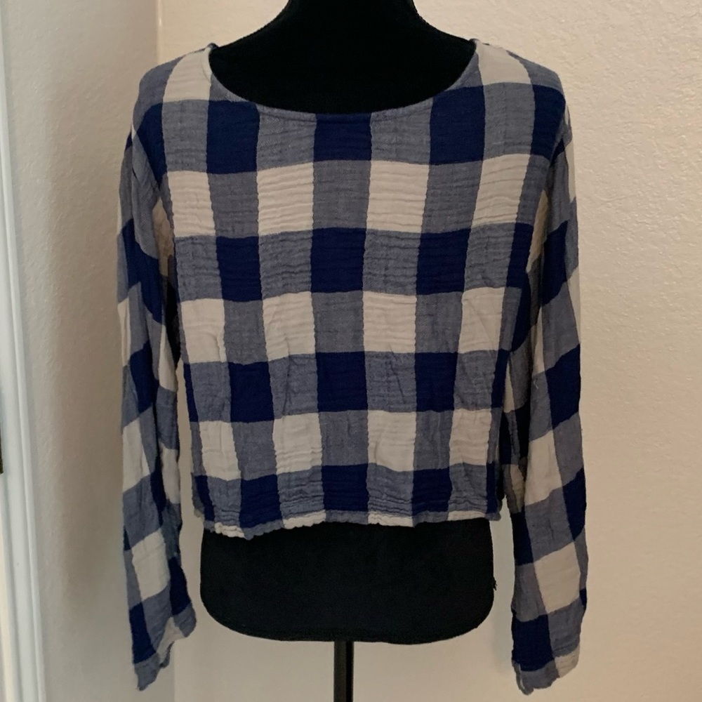 Chelsea & Violet Gingham print shirt, top, blouse